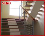 Steel Cable Stair VK78SC Carbon Steel Powder-coate Aluminum Baluster Treed Beech