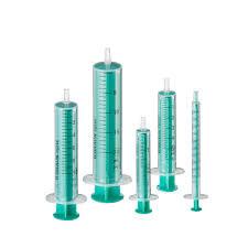 China Green Luer Slip 2 Parts Disposable Sterile Syringe Non Toxic Without Needle wholesale
