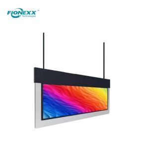 China 43inch Ultra Slim Dual Sided Hanging Display Landscape Display 700nits+700nits wholesale