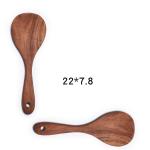 Log Teak Kitchen Wooden Utensils Round Square Non Stick Pan Wooden Spoon