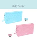 Small Square Silicone Waterproof Organizer Cosmetic Storage Bag Large Capacity