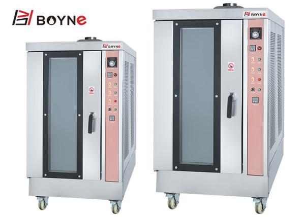 Stainless Steel Hot Air Rotary Oven High Temperature Ten Trays gas Convection