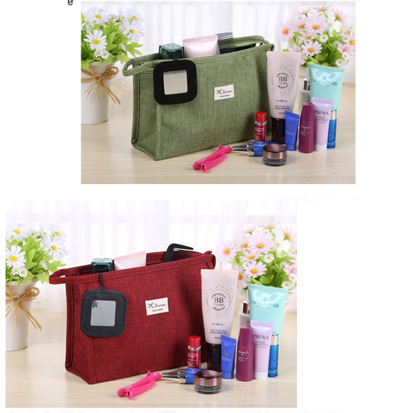 Wholesale Travel Portable Zipper Wash MakeUp Bag With Private Label