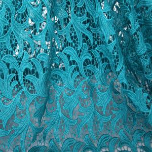 China Teal green plain design high quality african cord lace 2015 wholesale