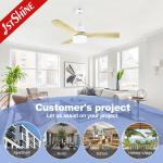 Decorative DC220V Solid Wood Ceiling Fan High Speed Energy Saving