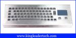 Rugged Stainless Steel Industrial Desktop Keyboard PS/2 Or USB Interface With 65