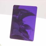 304 Metal Color Purple Mirror Stainless Steel Plate 0.3mm Decorative Steel Sheet