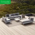 Outdoor Courtyard Furniture Round Shape PE Rattan Patio Pool Garden Sofa Set for