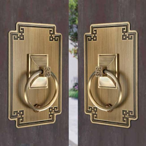 Waterproof Double Door Villa Gate Handle Stylish Pull Handle And Brass Glass Door Handle For Chinese Style Sliding Doors
