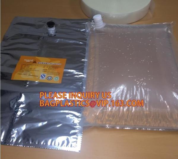 Laminated aluminum bib wine bag in a box 20l liquid packaging wholesale,bag in