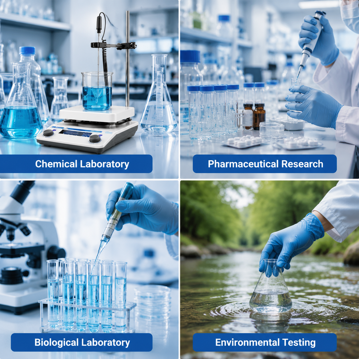 Laboratory Magnetic Stirrer with Heating Function LCD Digital Display and Precise Temperature Control