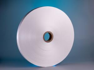 China 120um Polypropylene Foamed Strip Film White PP Tape For Electrical Cables on sale
