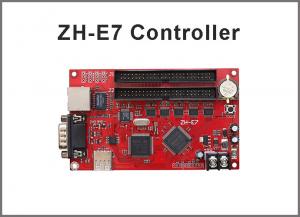 China ZH-E7 LED display control card Network+USB+RS232 Port 512*1024,128*4096 Pixels 2xpin50 Single & Dual color Controller on sale