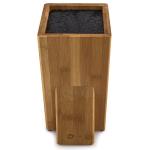 Durable Wood Kitchen Bamboo Knife Block Set High Temperature Tolerance