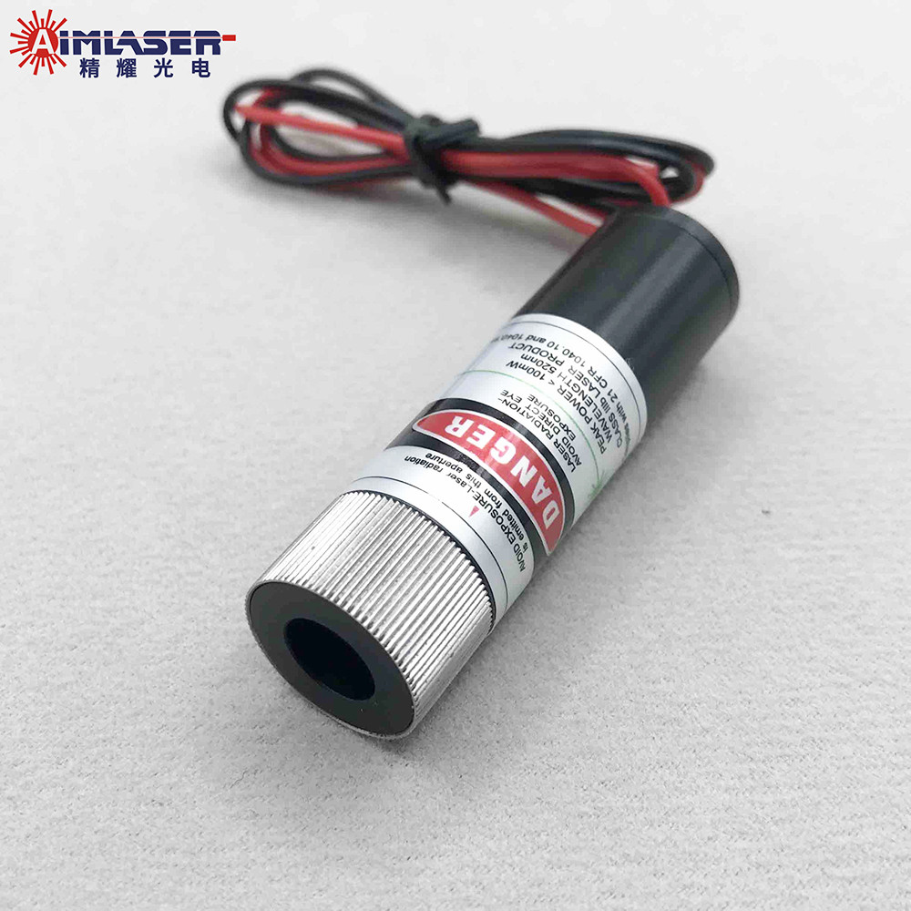 520nm 10mW Green Dot Laser Diode Module Focusable Laser Pointer Industrial Alignment Tool 