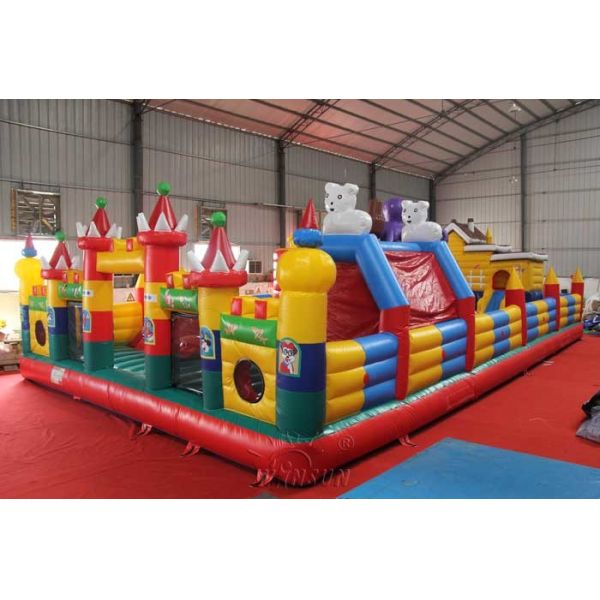 Waterproof Inflatable Funland , Octopus Paradise Kids Inflatable Playground