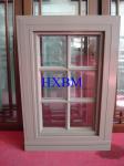 Aluminum Surface Timber Look Aluminium Windows With Good Heat Insulation for