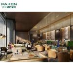 Luxury Hilton Hotel Lobby Furniture Living Room Sofa Plywood Core