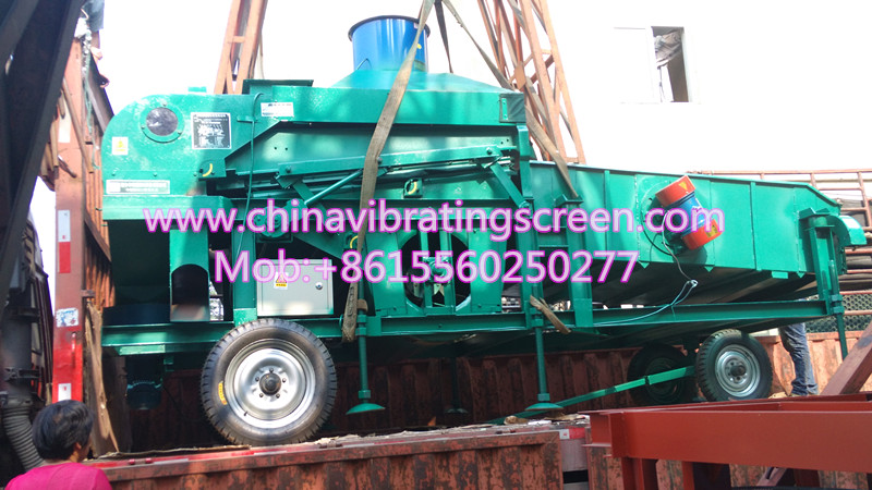 Air separation filtering proportion of triad cleaner grader machine