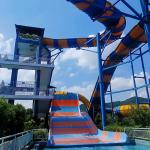 370sqm-465sqm Water Tube Slide Big Speaker Fiberglass Water Slide