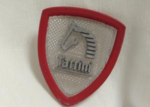 China Custom Rubber Logo Patches Silicone Badge For Outdoor Wear / Shoes / Bags on sale