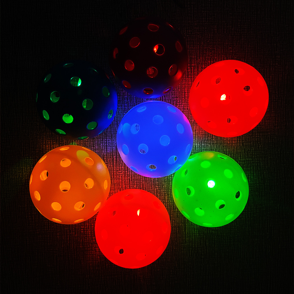 74mm Length Outdoor Pickleball Balls With PE Super Hard Injection / 40 Hole Diameter