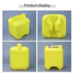 Yellow 39mm 10L HDPE Container Plastic Bottle With Handle 302mm