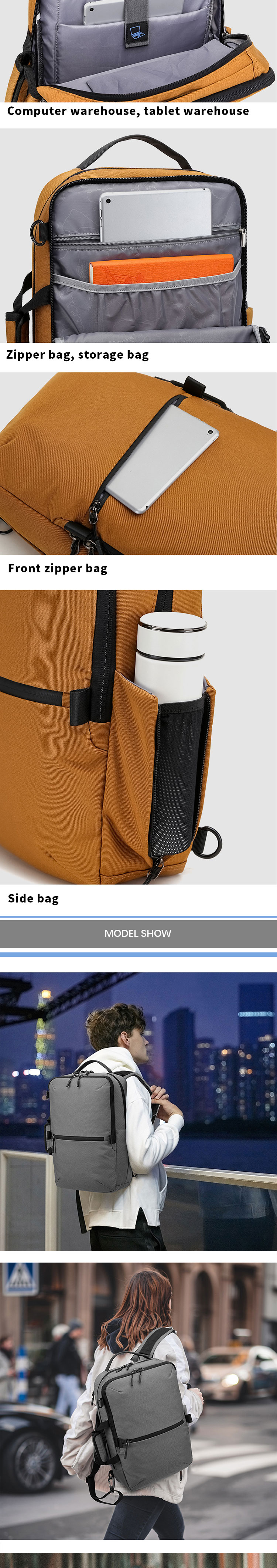 Multifunctional Laptop Travel Backpack Outdoor Hiking Backpacks Unisex OEM