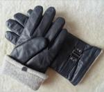 Wholesale Stock Classic Design genuine Leather men Goat Skin Leather Gloves