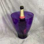 Piper Heidsieck Vintage Plastic Champagne Ice Bucket Red Purple Transparent