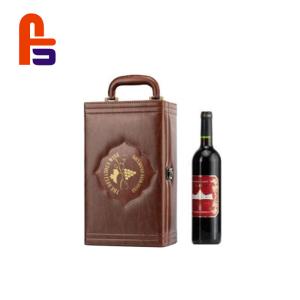 China Brown Bottle Wine Packaging Luxury Design Screen Printing Cardboard Gift Boxes wholesale