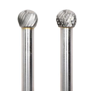 China 3mm SD Ball Shape Carbide Burrs Single Cut Carbide Rotary Burr On 3mm Shank wholesale