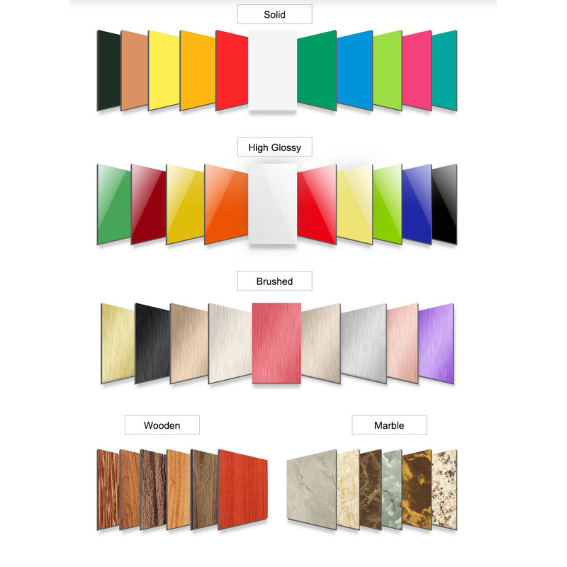 3-5mm A2 B1 Fire Resistant Rated Aluminum Composite Panel Anticorrosive Architectural Acp Wall Cladding