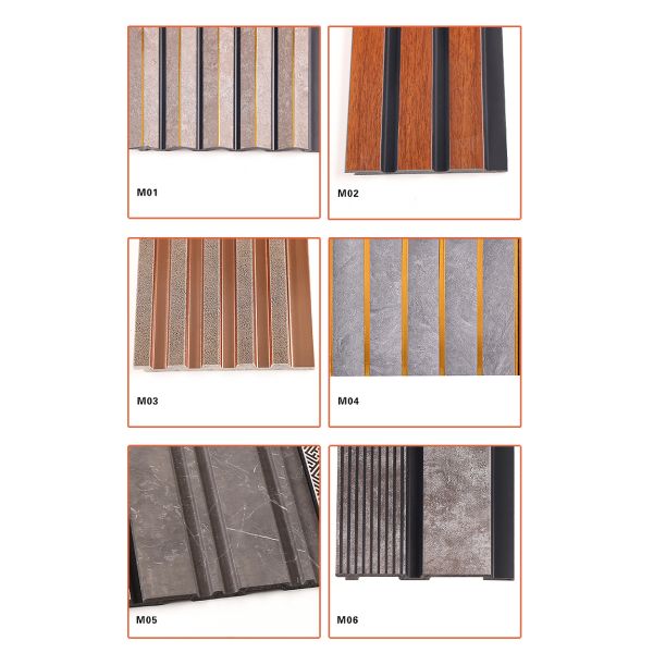 PS Wall Panel Hotel Decor Waterproof WPC Wall Board Polystyrene For Interior Decoration