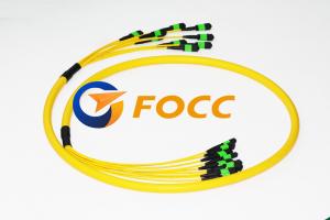 China 15.0mm Singlemode Yellow Jacket MTP/MPO Fiber Breakout Cable Assemsblies wholesale