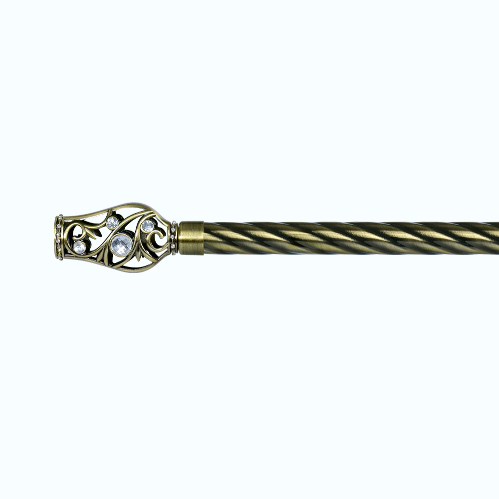 Hot Selling Window Curtain Pole Metal Fashion Home Hardware Adjustable Curtain Rod Set For Decoration