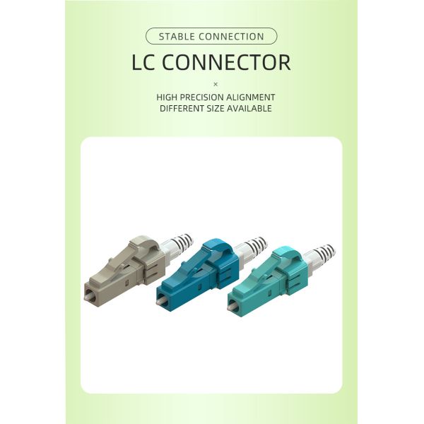 Duplex LC UPC Connector 3mm Beige Multimode Fiber Connector kits with ceramic ferrule