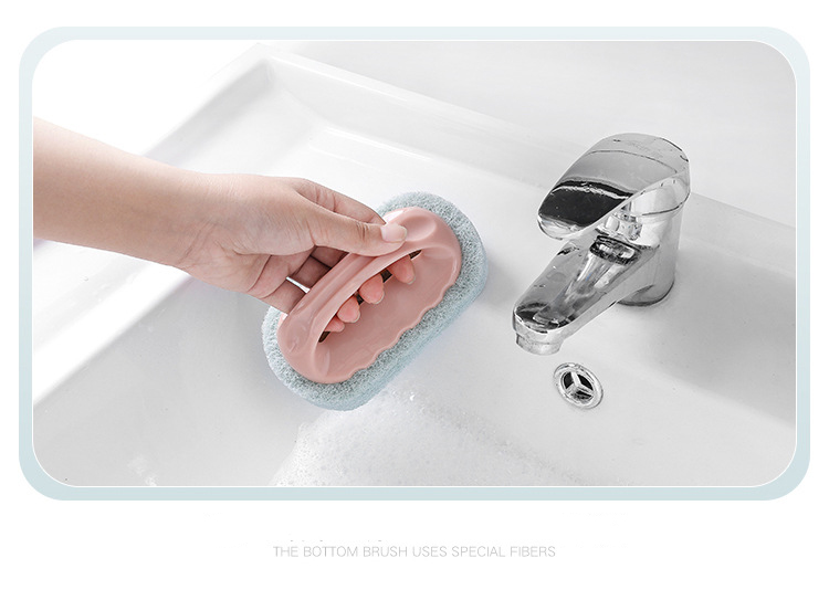 Dropshipping House hould Strong band bathtub brush with handle decontamination  Kitchen Cleaning Magic Brush