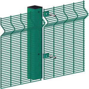 China Anti Cut 358 Security Fence Green Powder Coated For University Facilities wholesale