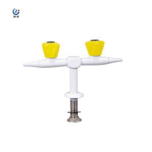 China Yellow Laboratory Gas Taps , Lab Furniture Accessories Rust Resistant Valve wholesale