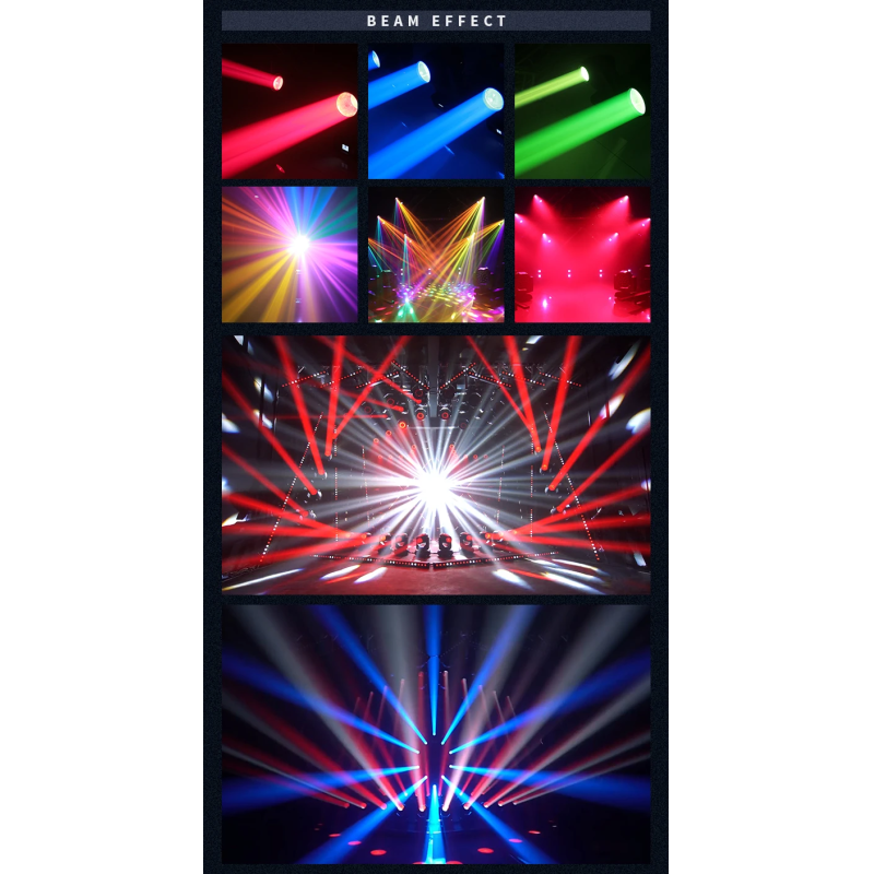 OSRAM 295W Beam Moving Head Light Double Prism Rainbow Effect With Built In RDM Remote Control