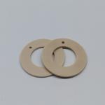 White PTFE Parts Chemical Corrosion Resistance PEEK Seal Ring Customized 90