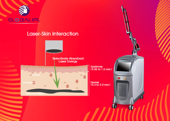 Q Switched ND YAG Laser Tattoo Removal Machine For Pigment Deposit Dispelling