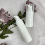 Round Snap On Airless Pump Bottle Silk Screening 50ml For Cream