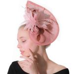 Party Decoration Sinamay Fascinator featuring Goose Feather and Wire Accessory