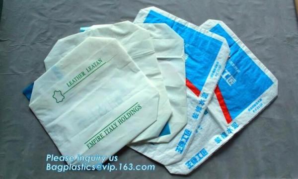 Top quality strong brown paper bags inner woven durable waterproof 25kg kraft