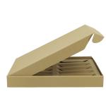 Small Perfume Bottle Rigid Box Packaging Compartment Book Shape Kraft Paper Gift