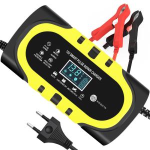 China 12V/1.25A Output Connector Current Protection 9-Stage Automatic Motorcycle Battery Charger for Lead-Acid Battery wholesale