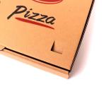 Gold Foil Printing Takeaway Pizza Box Packaging 16 Inch Foldable Square