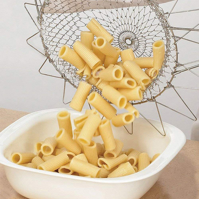 Foldable Chef Basket / French Fry Basket Durable Stainless Steel 304 Made